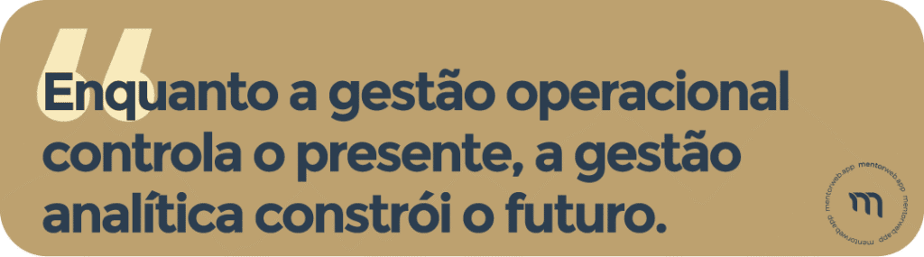 Gestão Operacional x Gestão Analítica: visão estratégica com o MentorWeb