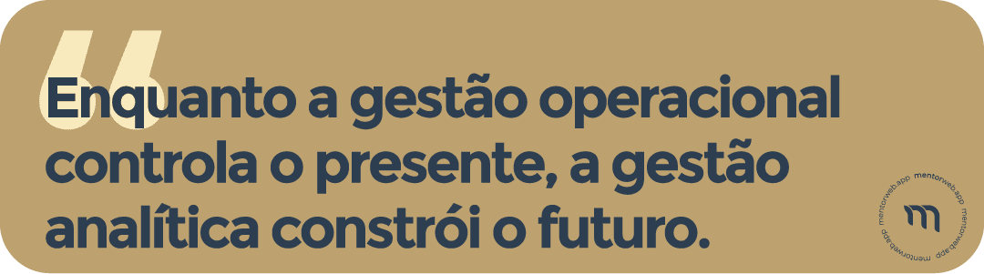 Gestão Operacional x Gestão Analítica: visão estratégica com o MentorWeb